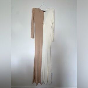 JLUXLABEL white & cream gown